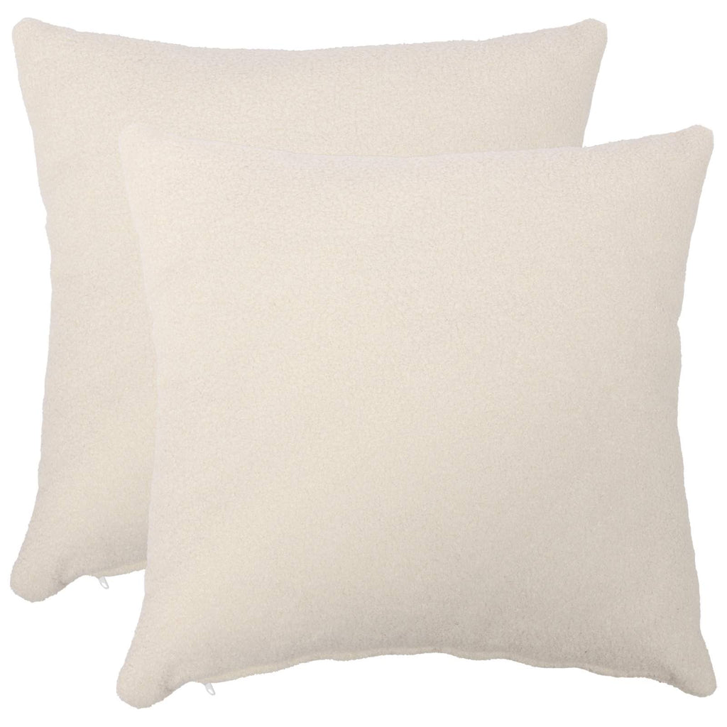 vidaXL Poszewka na poduszkę 2 pcs HEERLEN kremowy 55 x 55 cm Bouclé