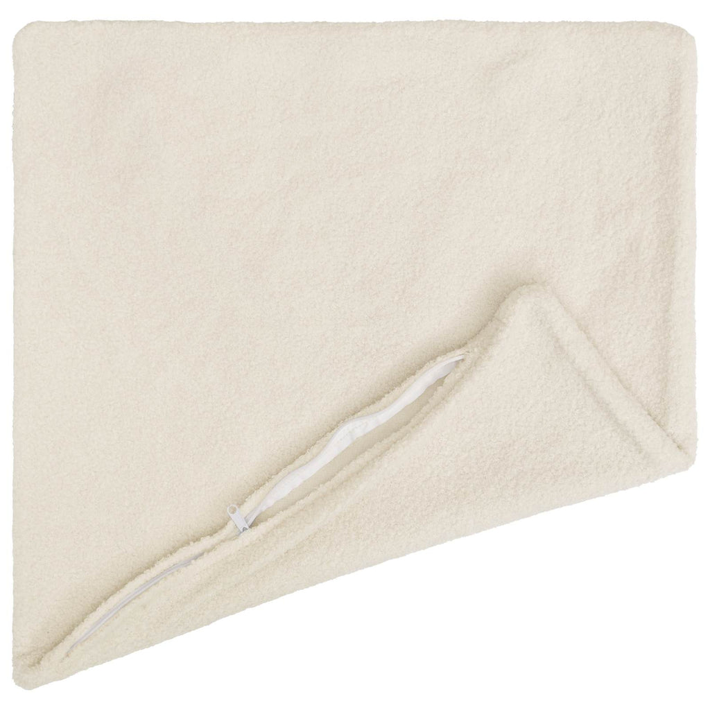 vidaXL Poszewka na poduszkę 6 pcs HEERLEN kremowy 55 x 55 cm Bouclé