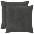 vidaXL Poszewka na poduszkę 2 pcs HEERLEN antracytowy 55 x 55 cm