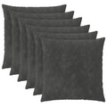vidaXL Poszewka na poduszkę 6 pcs HEERLEN antracytowy 55 x 55 cm