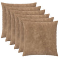 vidaXL Poszewka na poduszkę 6 pcs HEERLEN Ciemnoszary 55 x 55 cm