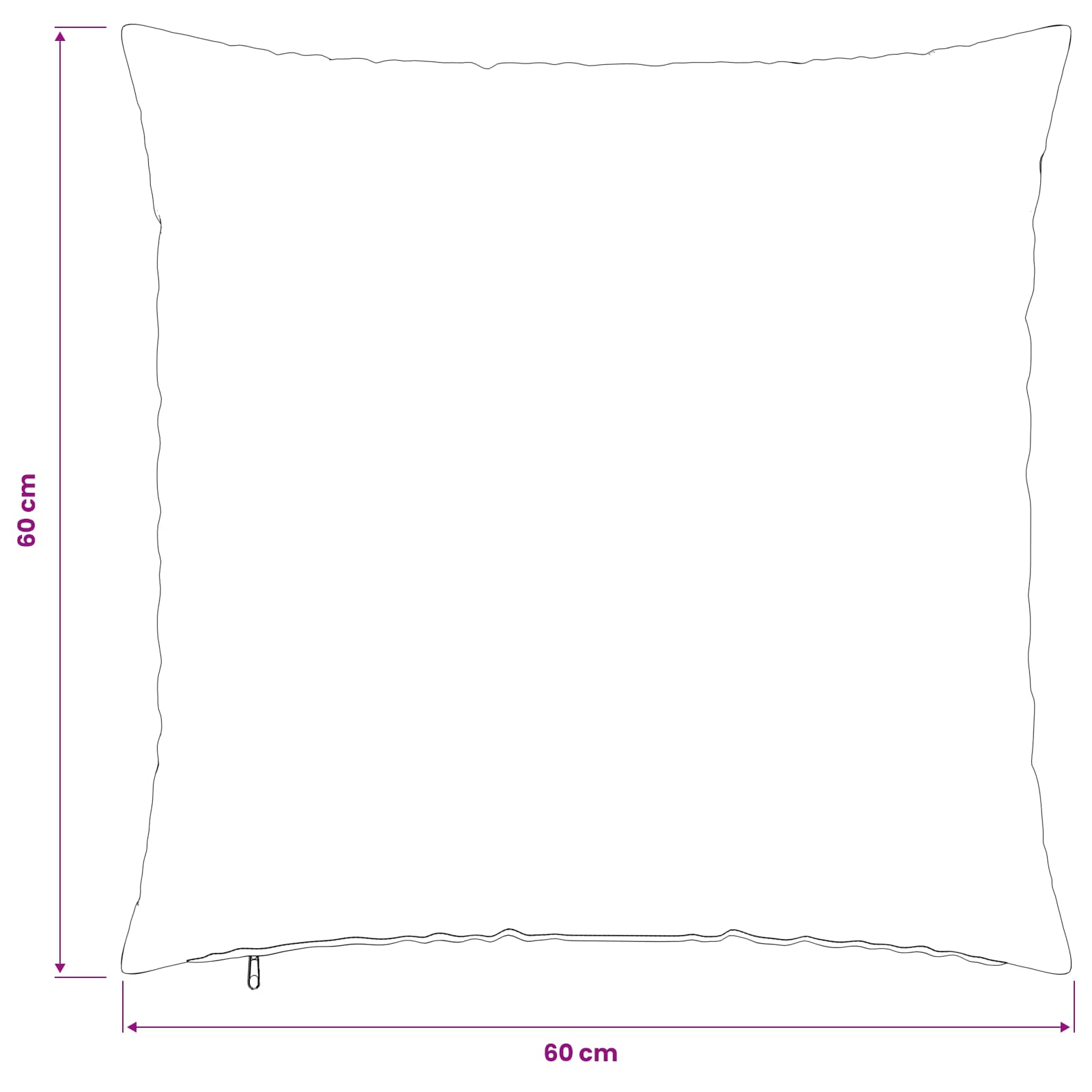 vidaXL Poszewka na poduszkę 2 szt. HEERLEN czerwony 60 x 60 cm tkanina