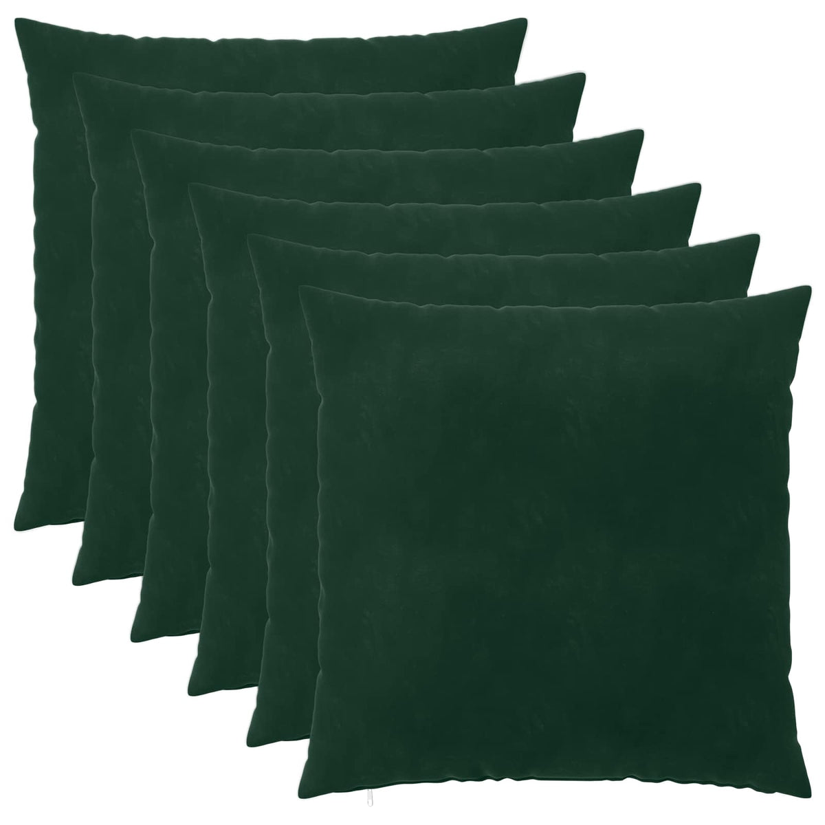 vidaXL Poszewka na poduszkę 6 pcs HEERLEN Ciemnozielony 60 x 60 cm
