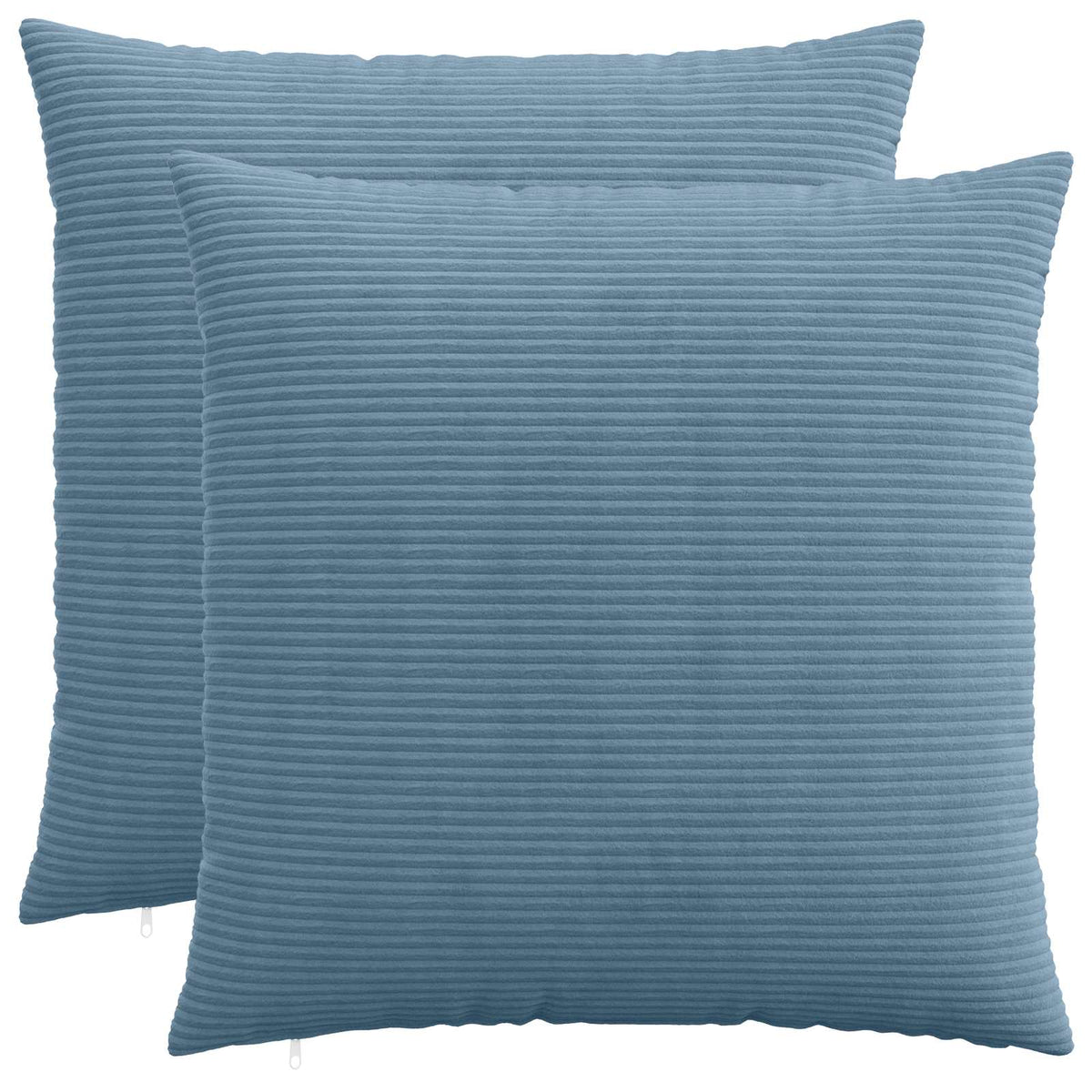 vidaXL Poszewka na poduszkę 2 pcs HEERLEN niebieski 60 x 60 cm sztruks