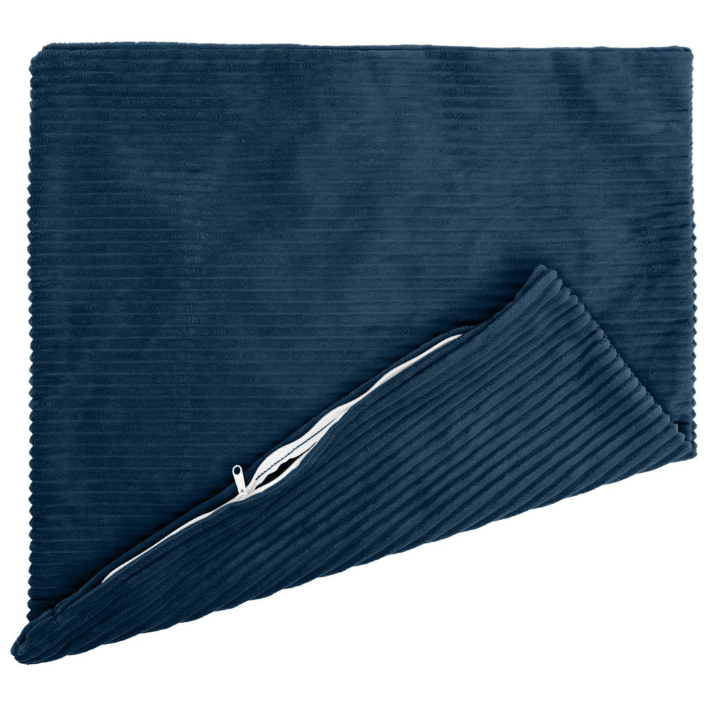 vidaXL Poszewka na poduszkę 2 pcs HEERLEN Granatowy 60 x 60 cm sztruks