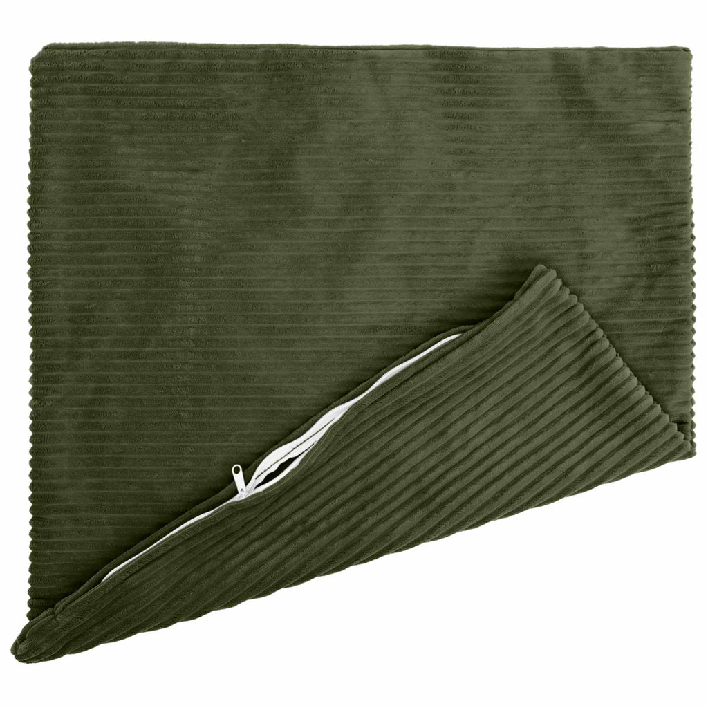vidaXL Poszewka na poduszkę 6 pcs HEERLEN zielony 60 x 60 cm sztruks