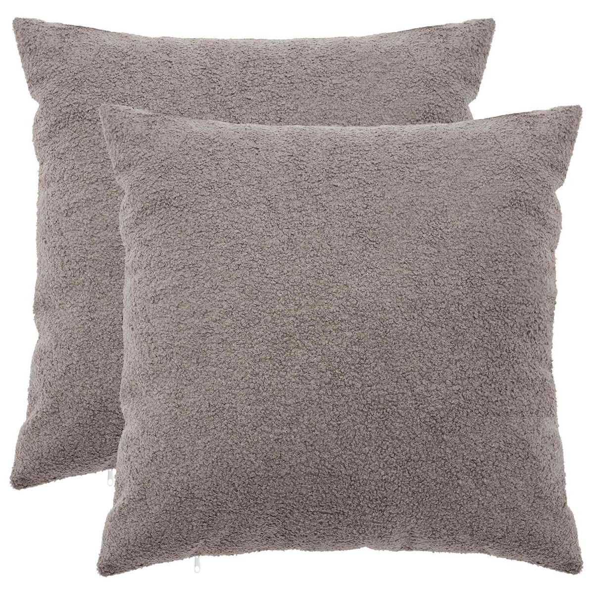 vidaXL Poszewka na poduszkę 2 pcs HEERLEN jasnoszary 60 x 60 cm Bouclé