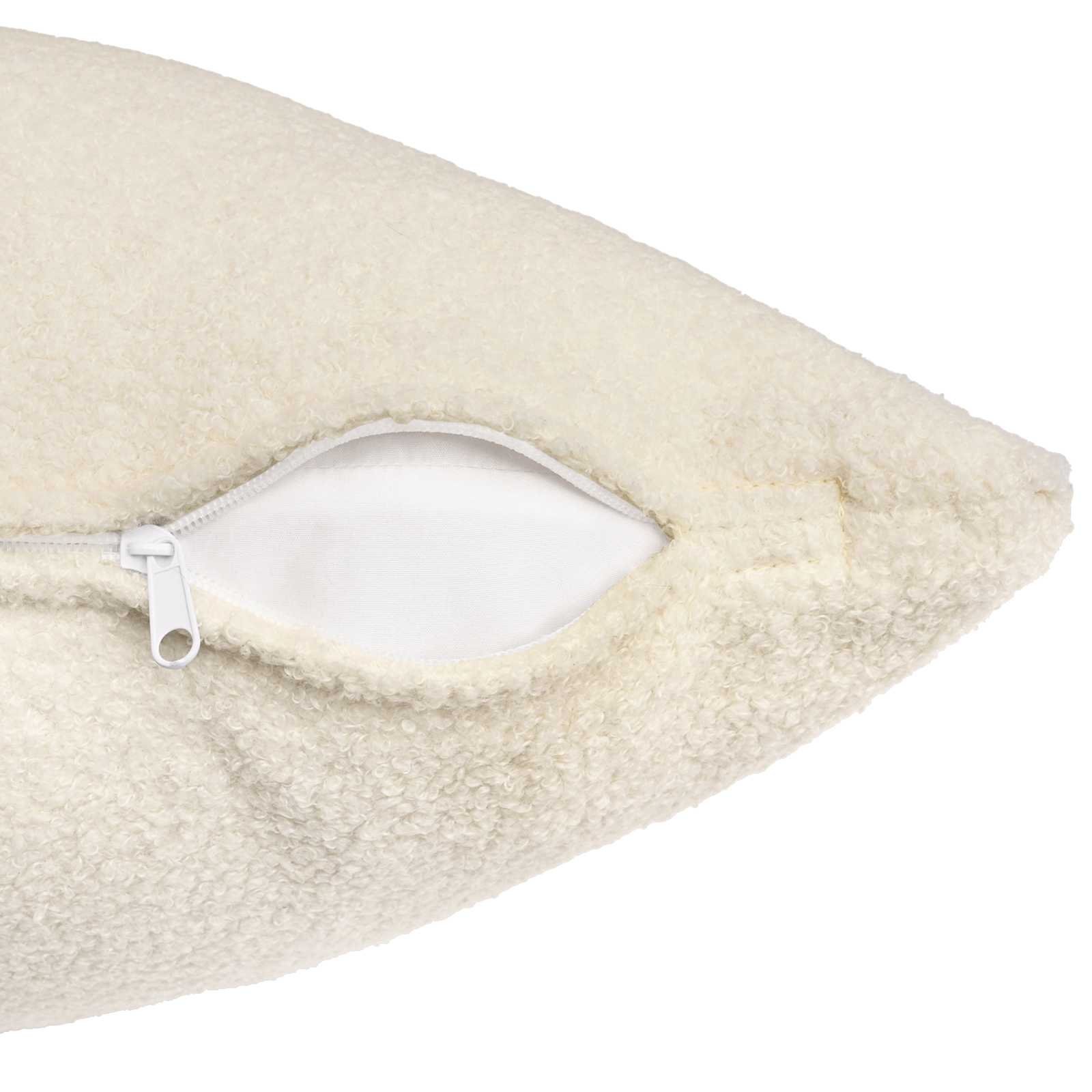 vidaXL Poszewka na poduszkę 2 pcs HEERLEN kremowy 60 x 60 cm Bouclé