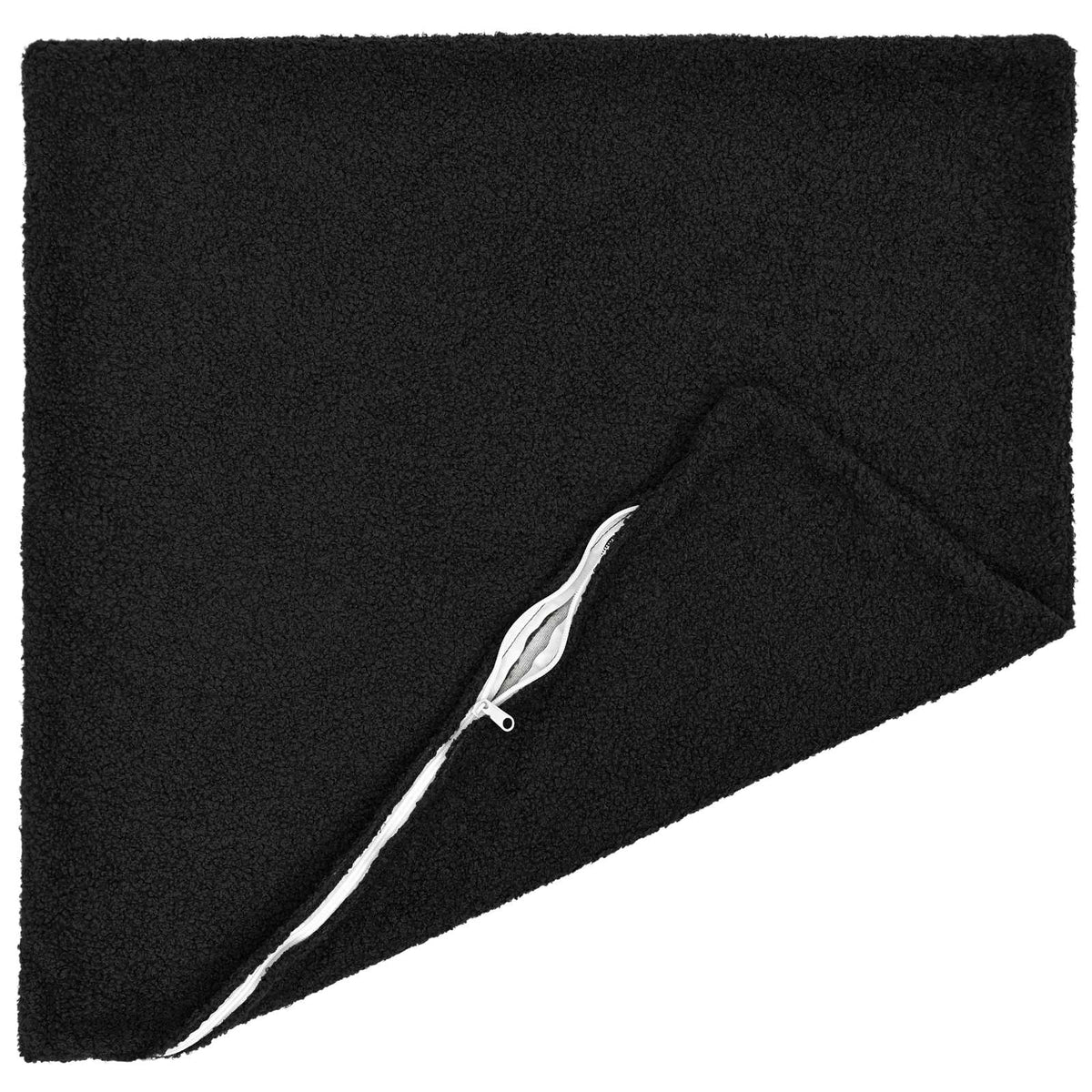 vidaXL Poszewka na poduszkę 2 pcs HEERLEN Czarny 60 x 60 cm Bouclé