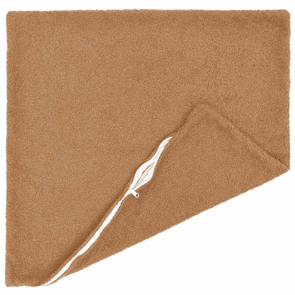 vidaXL Poszewka na poduszkę 2 pcs HEERLEN Beżowy 60 x 60 cm Bouclé