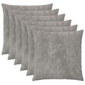 vidaXL Poszewka na poduszkę 6 pcs HEERLEN jasnoszary 60 x 60 cm