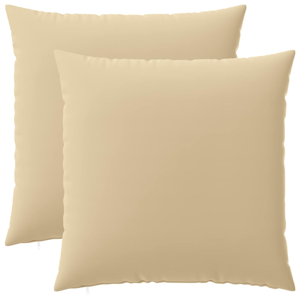 vidaXL Poszewka na poduszkę 2 pcs HEERLEN Beżowy 60 x 60 cm Poliester