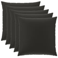 vidaXL Poszewka na poduszkę 6 pcs HEERLEN Czarny 60 x 60 cm Poliester
