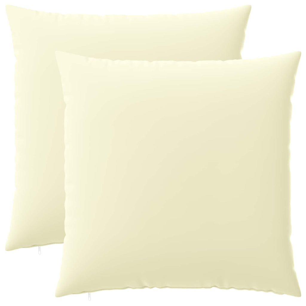 vidaXL Poszewka na poduszkę 2 pcs HEERLEN kremowy 60 x 60 cm Poliester