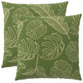 vidaXL Poszewka na poduszkę 2 pcs HEERLEN Wzór liścia 60 x 60 cm