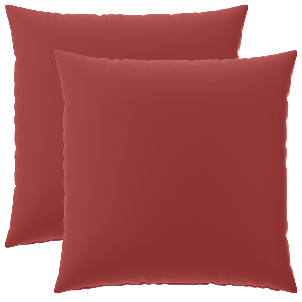 vidaXL Poszewka na poduszkę 2 pcs HEERLEN Czerwone wino 60 x 60 cm