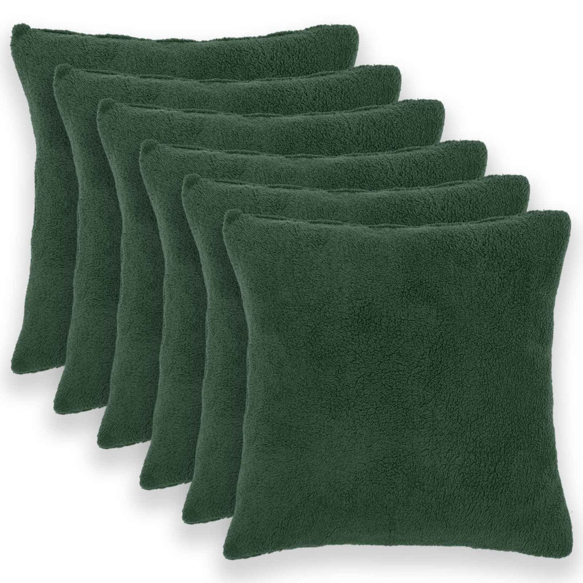 vidaXL Poszewka na poduszkę 6 pcs HEERLEN Ciemnozielony 60 x 60 cm