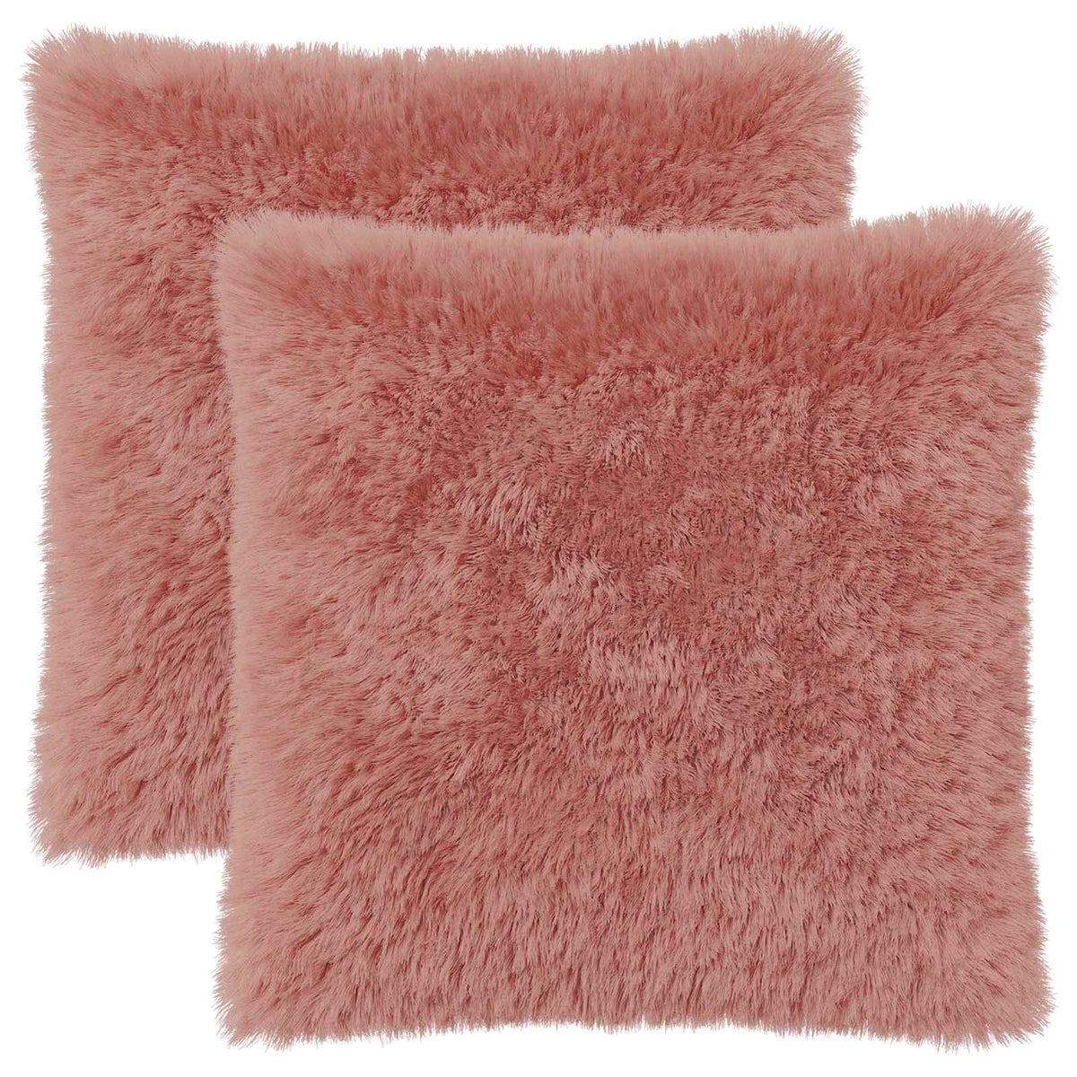 vidaXL Poszewka na poduszkę 2 pcs HEERLEN różowy 60 x 60 cm Fleece PV