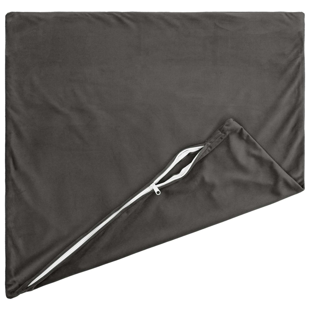 vidaXL Poszewka na poduszkę 2 pcs HEERLEN ciemnoszary 65 x 65 cm Welur