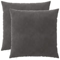 vidaXL Poszewka na poduszkę 2 pcs HEERLEN ciemnoszary 65 x 65 cm Welur