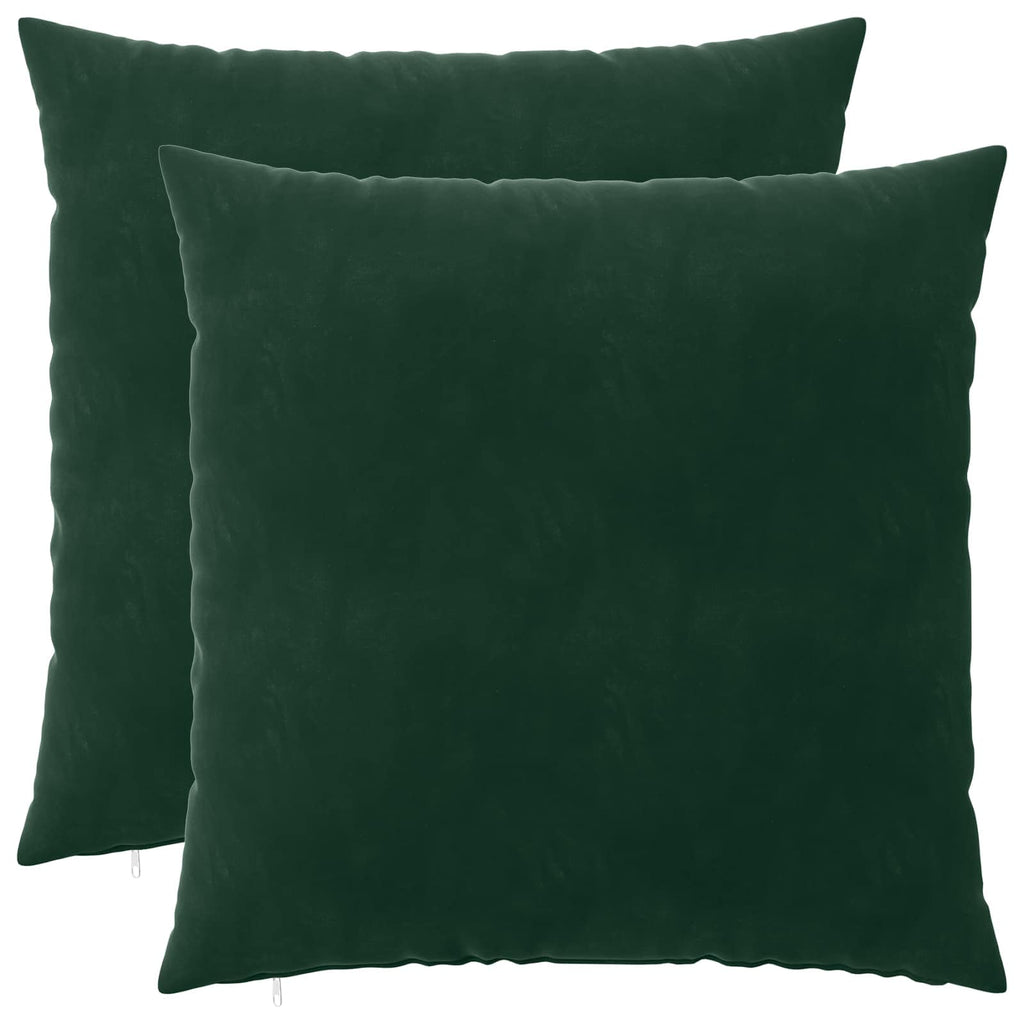 vidaXL Poszewka na poduszkę 2 pcs HEERLEN Ciemnozielony 65 x 65 cm