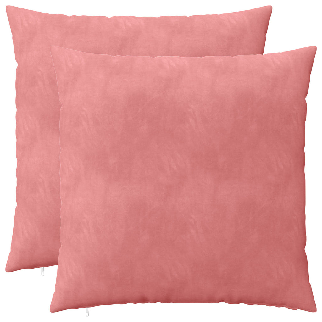 vidaXL Poszewka na poduszkę 2 pcs HEERLEN różowy 65 x 65 cm Welur