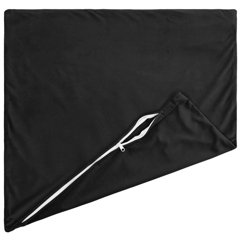 vidaXL Poszewka na poduszkę 2 pcs HEERLEN Czarny 65 x 65 cm Welur