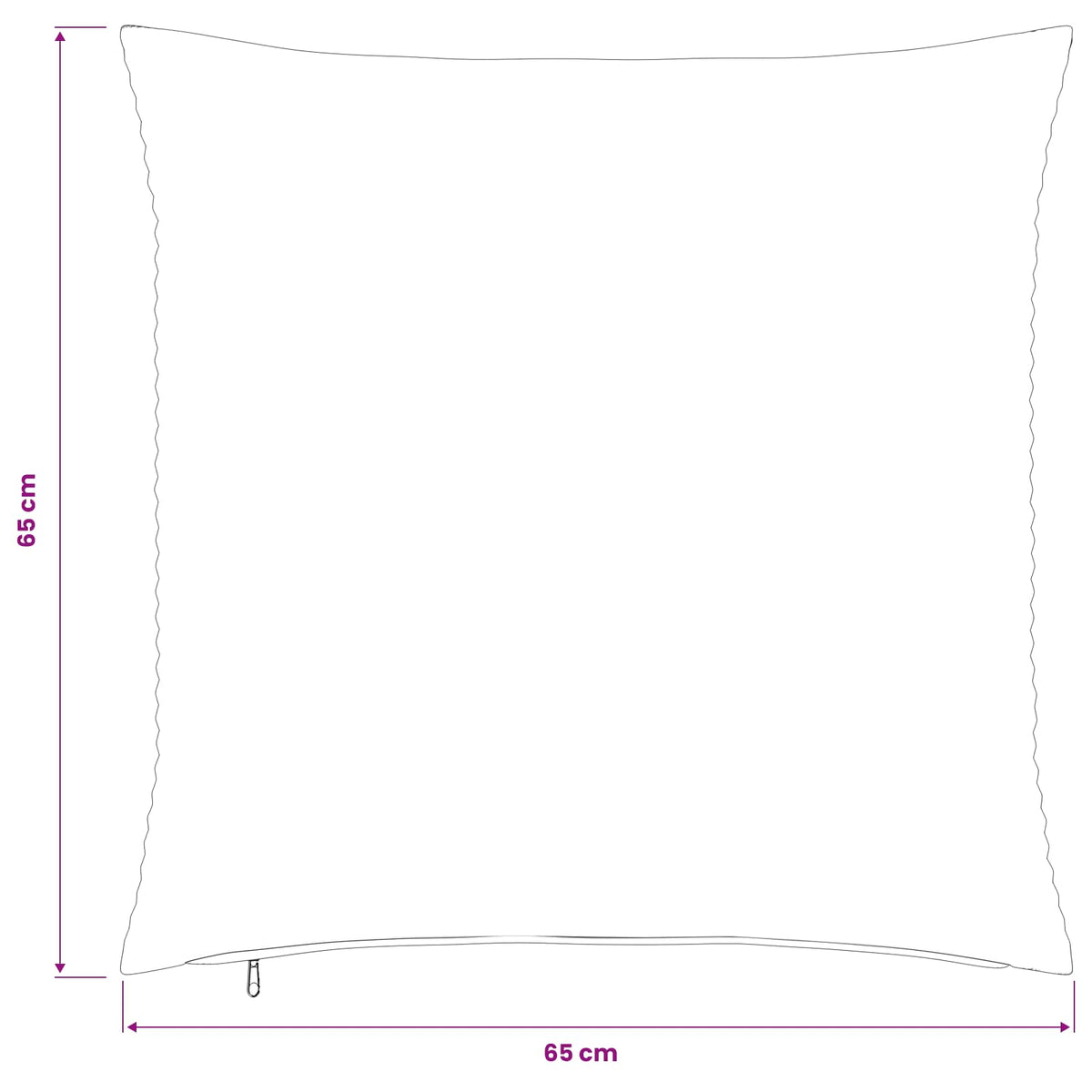 vidaXL Poszewka na poduszkę 2 pcs HEERLEN kremowy 65 x 65 cm sztruks