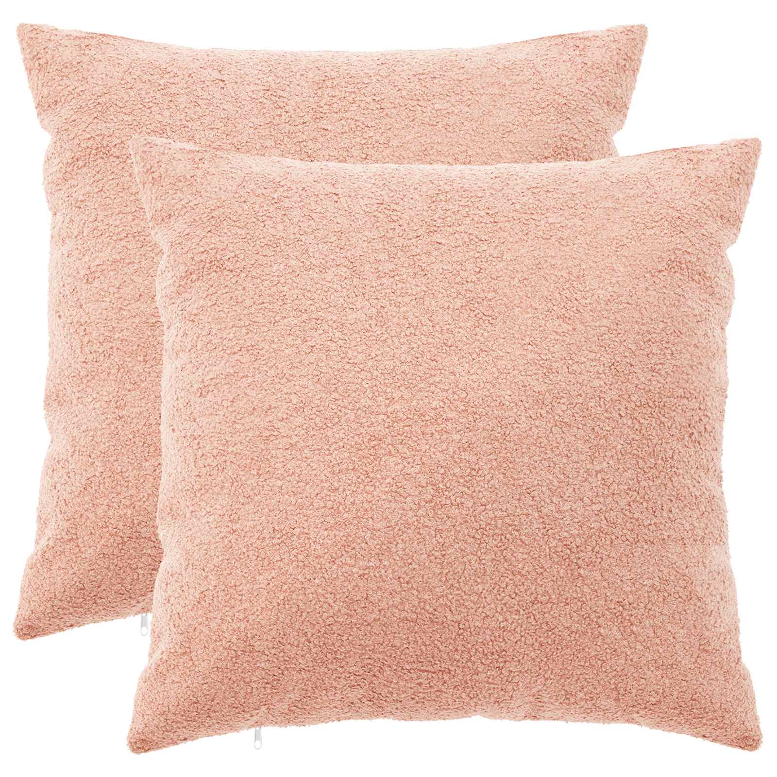 vidaXL Poszewka na poduszkę 2 pcs HEERLEN różowy 65 x 65 cm Bouclé