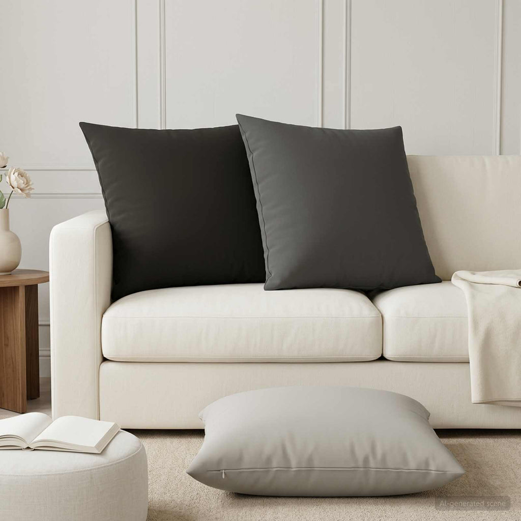 vidaXL Poszewka na poduszkę 2 pcs HEERLEN Czarny 80 x 80 cm Poliester