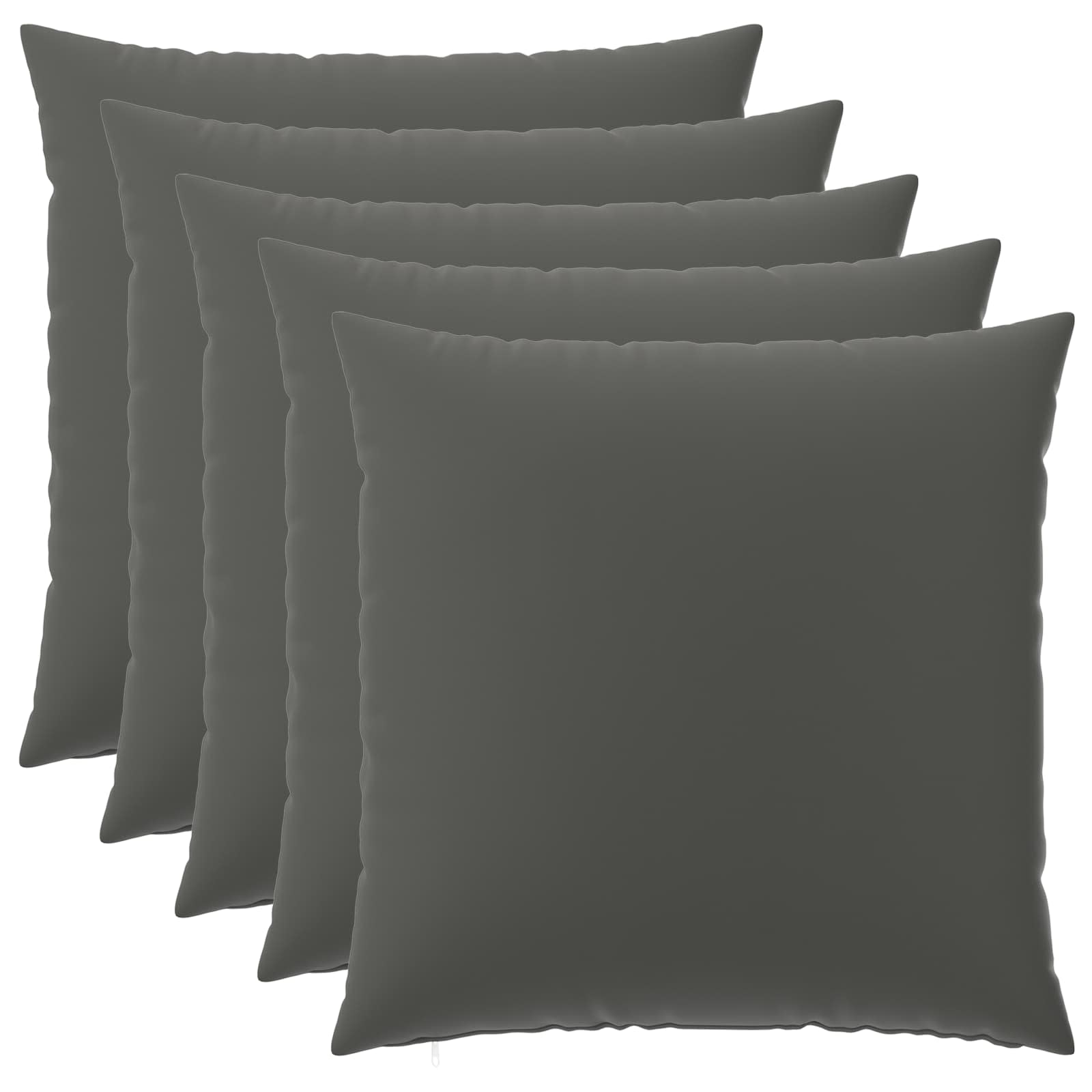 vidaXL Poszewka na poduszkę 6 pcs HEERLEN antracytowy 65 x 65 cm