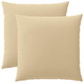 vidaXL Poszewka na poduszkę 2 pcs HEERLEN Beżowy 65 x 65 cm Poliester