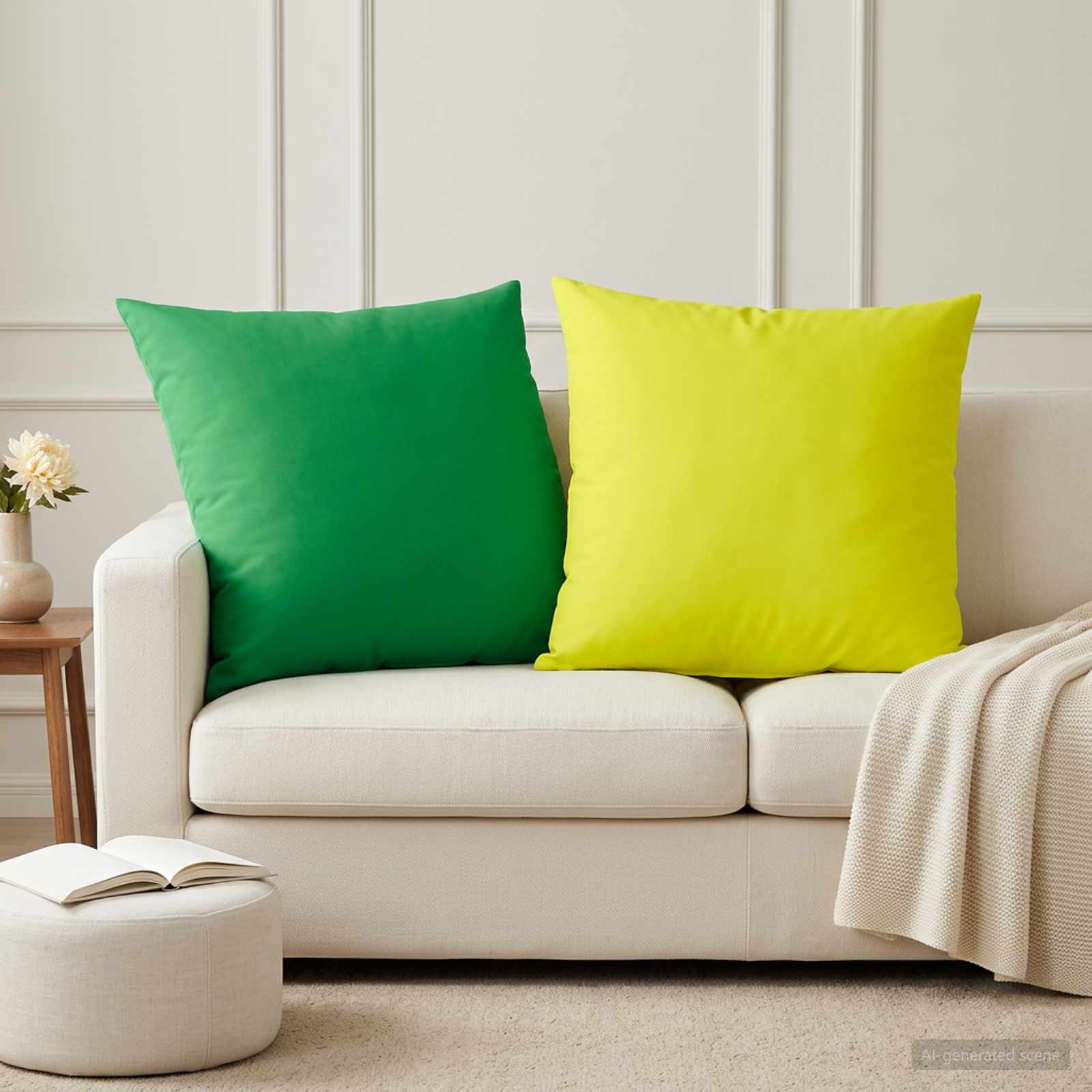 vidaXL Poszewka na poduszkę 2 pcs HEERLEN Jasnozielony 80 x 80 cm