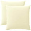 vidaXL Poszewka na poduszkę 2 pcs HEERLEN kremowy 65 x 65 cm Poliester