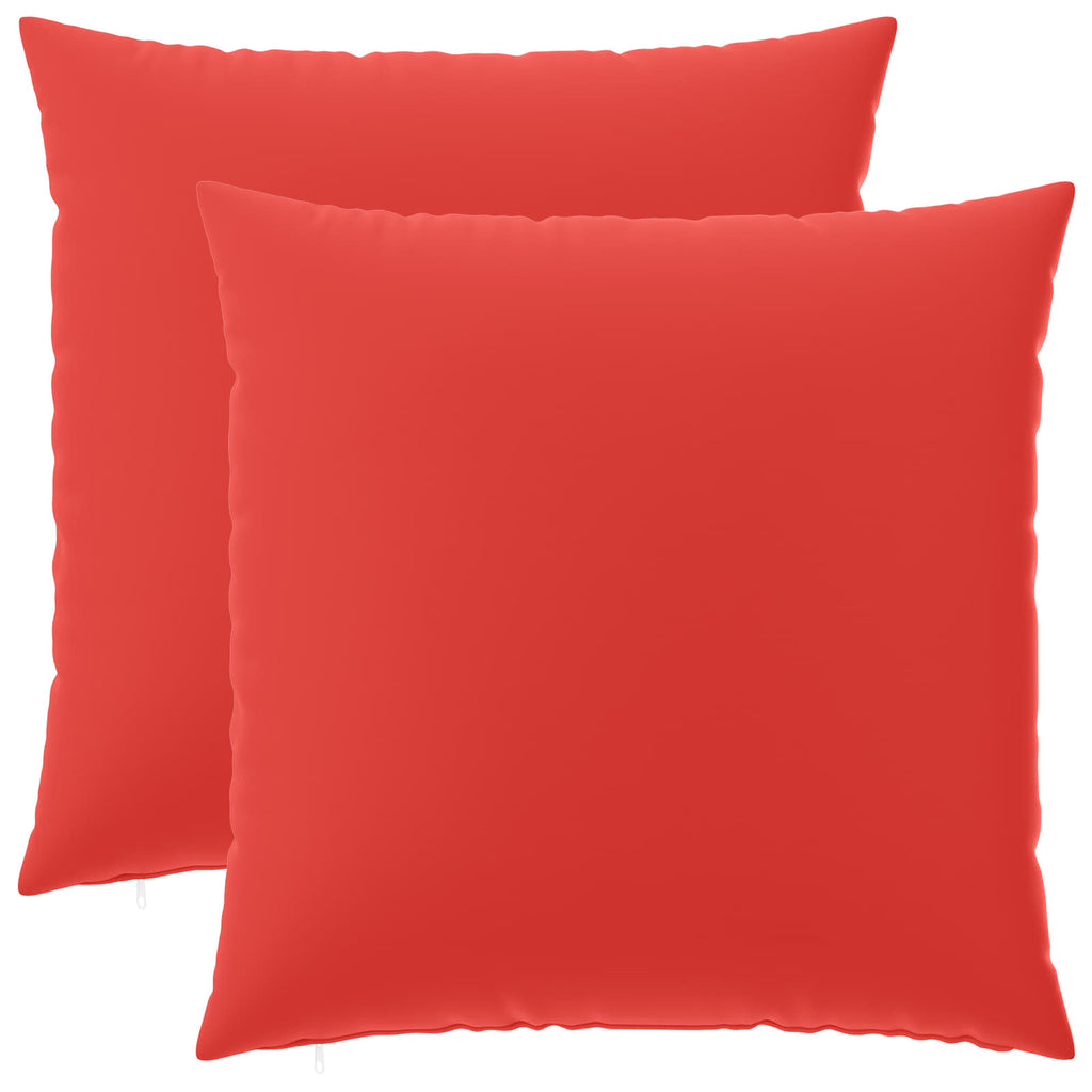 vidaXL Poszewka na poduszkę 2 pcs HEERLEN czerwony 65 x 65 cm