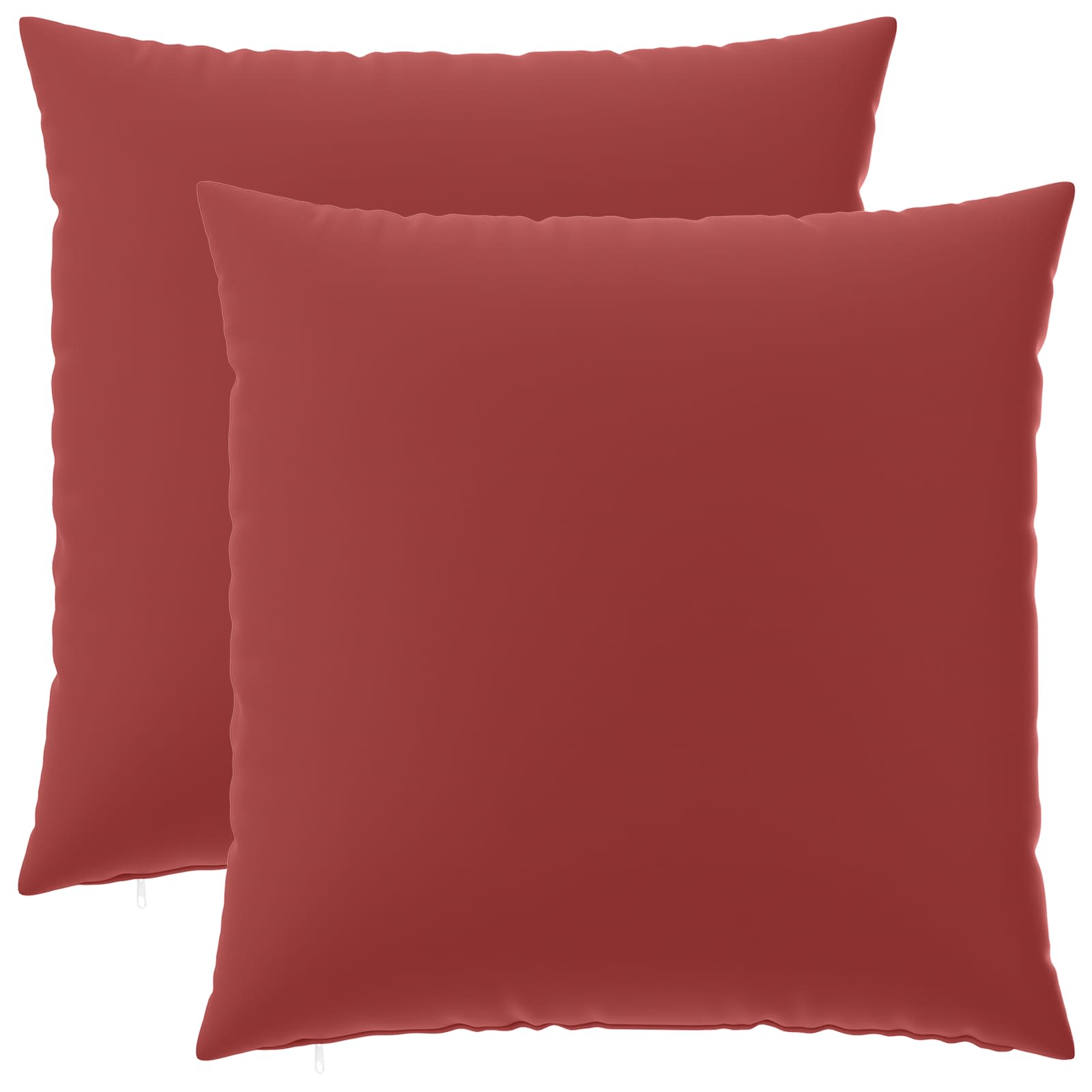vidaXL Poszewka na poduszkę 2 pcs HEERLEN Czerwone wino 65 x 65 cm