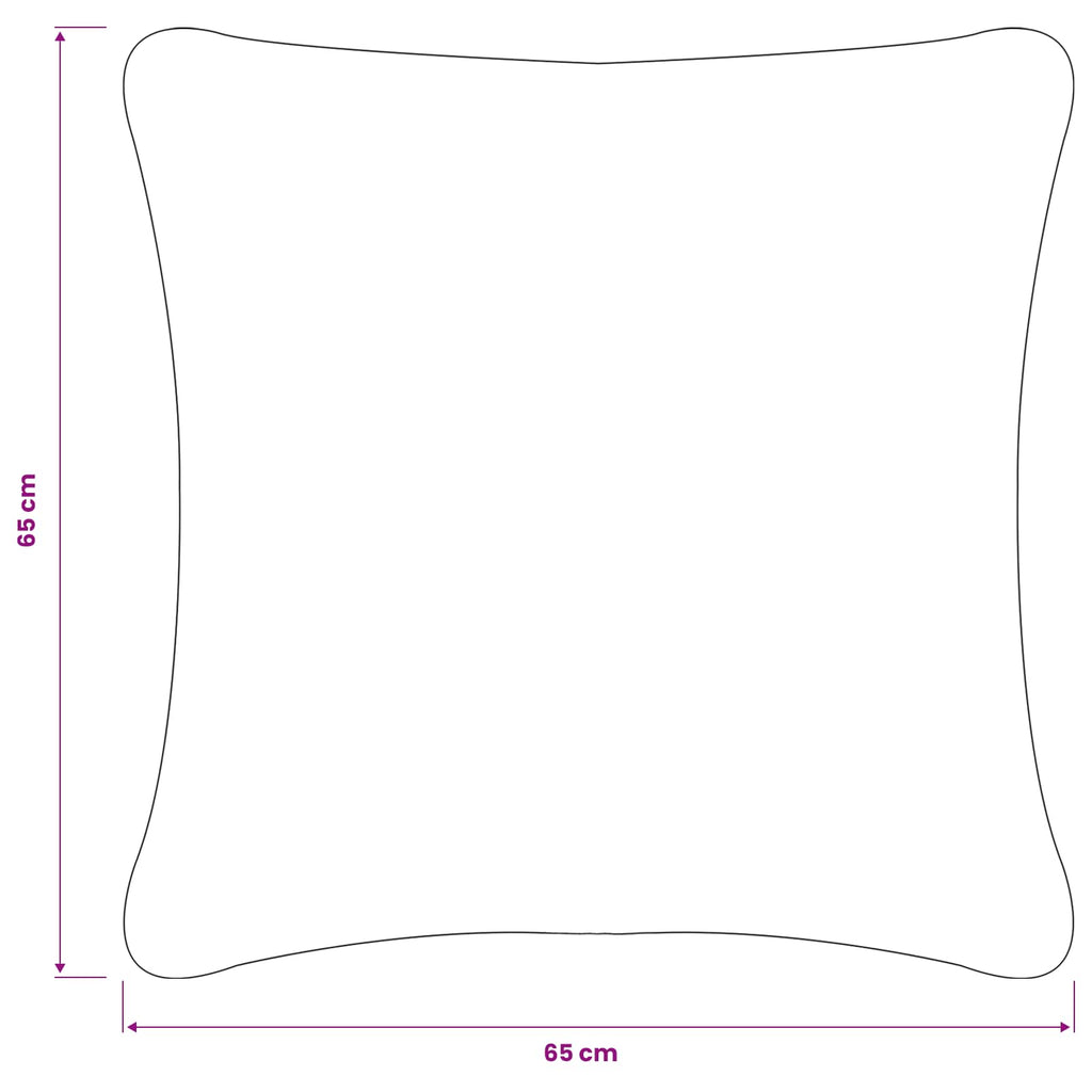 vidaXL Poszewka na poduszkę 6 pcs HEERLEN ciemnoszary 65 x 65 cm