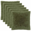 vidaXL Poszewka na poduszkę 6 pcs HEERLEN zielony 65 x 65 cm Fleece PV