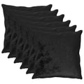 vidaXL Poszewka na poduszkę 6 pcs HEERLEN Czarny 65 x 65 cm Flanela