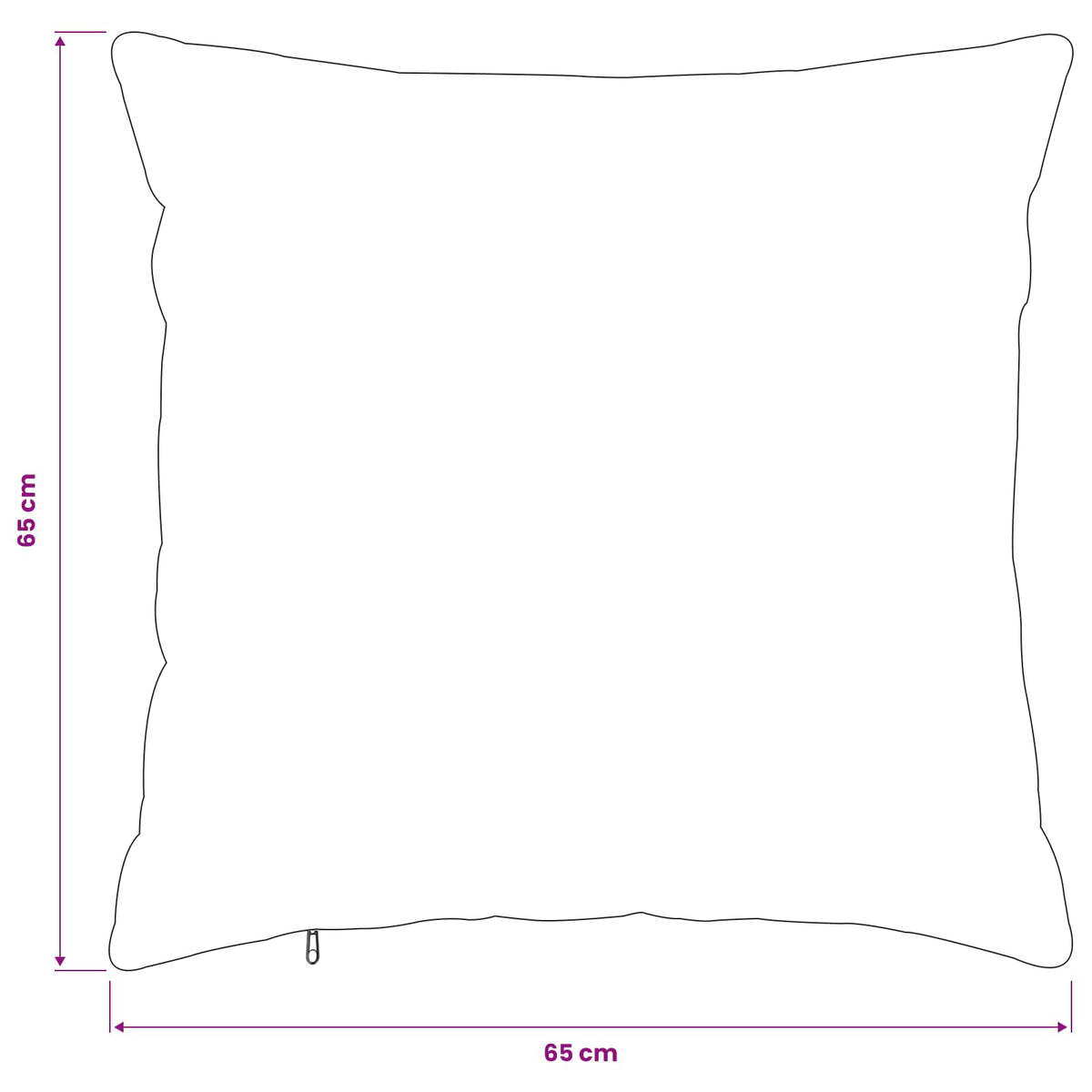 vidaXL Poszewka na poduszkę 6 pcs HEERLEN Czarny 65 x 65 cm Flanela