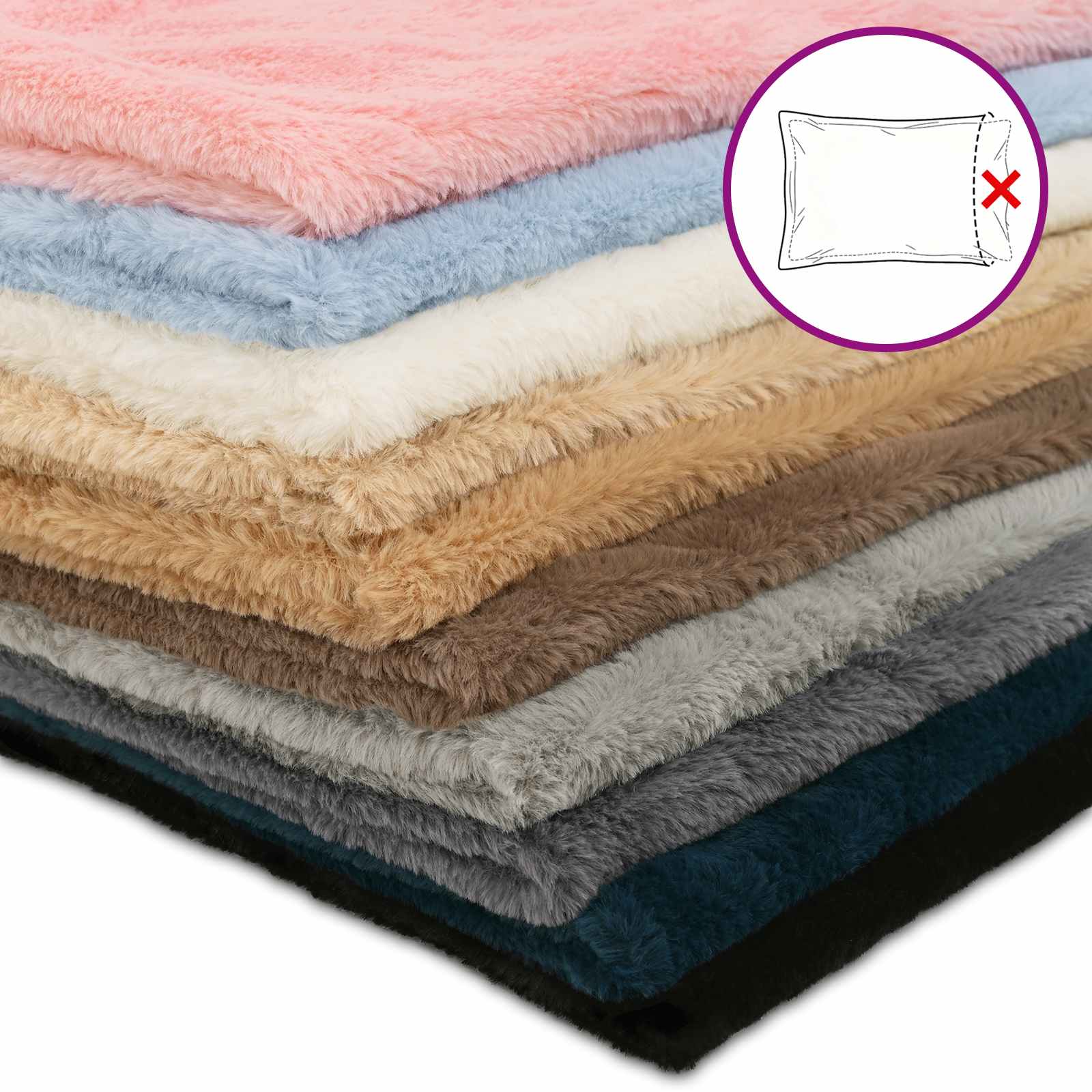 vidaXL Poszewka na poduszkę 6 szt. HEERLEN ciemnoszary 65 x 65 cm
