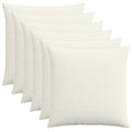 vidaXL Poszewka na poduszkę 6 pcs HEERLEN kremowy 70 x 70 cm sztruks