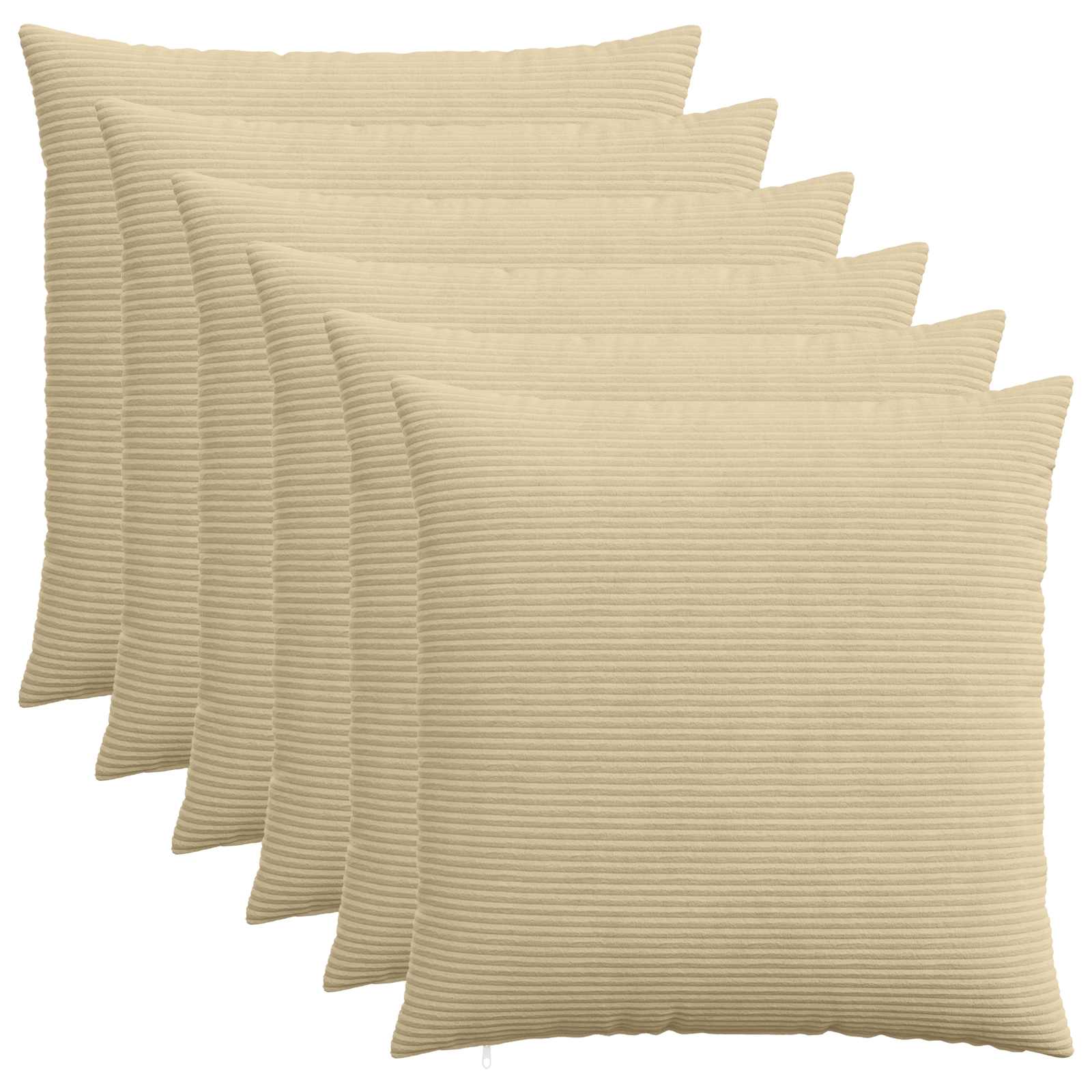 vidaXL Poszewka na poduszkę 6 pcs HEERLEN Zielono-szary 70 x 70 cm