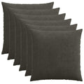 vidaXL Poszewka na poduszkę 6 pcs HEERLEN antracytowy 70 x 70 cm