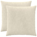 vidaXL Poszewka na poduszkę 2 pcs HEERLEN kremowy 70 x 70 cm