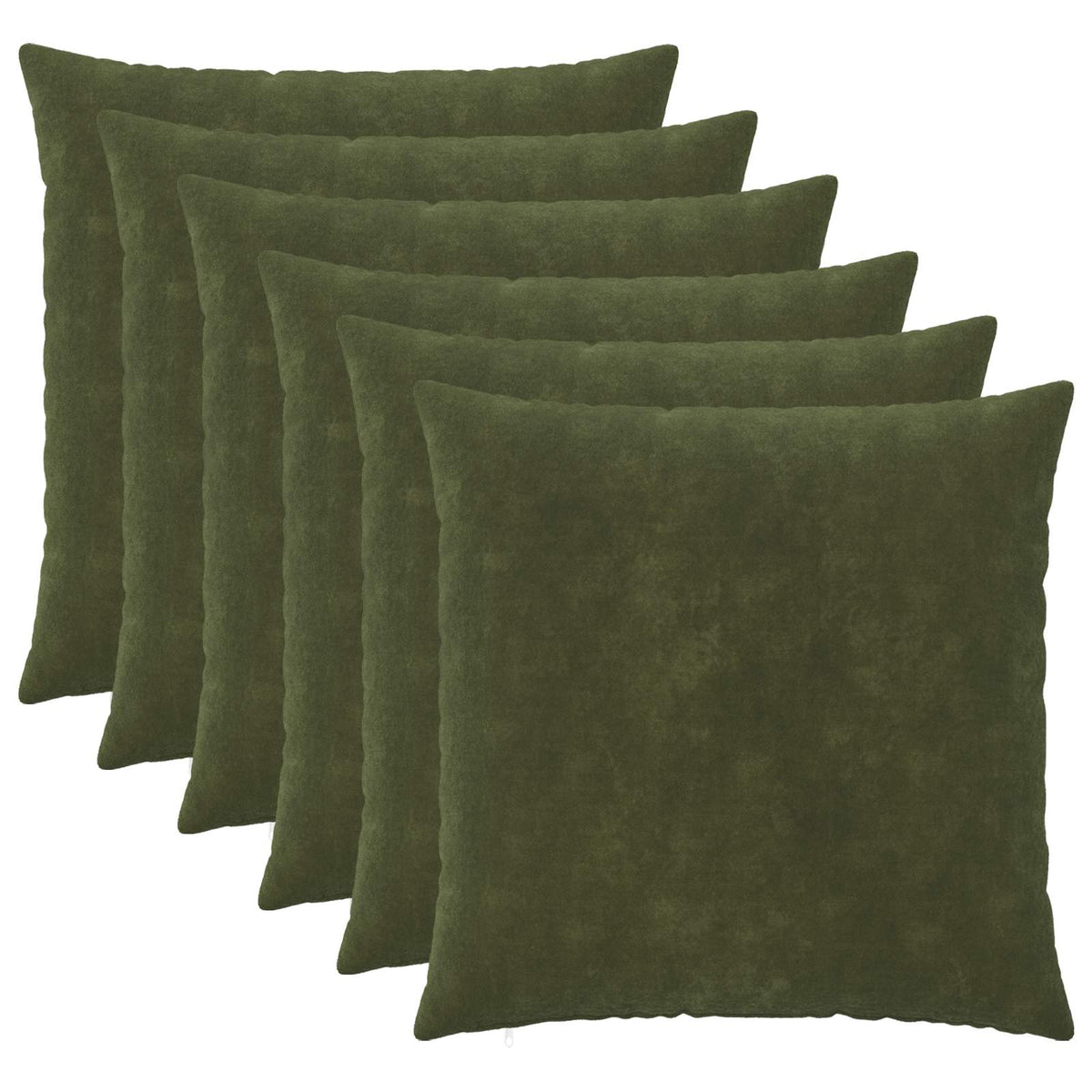 vidaXL Poszewka na poduszkę 6 pcs HEERLEN zielony 70 x 70 cm