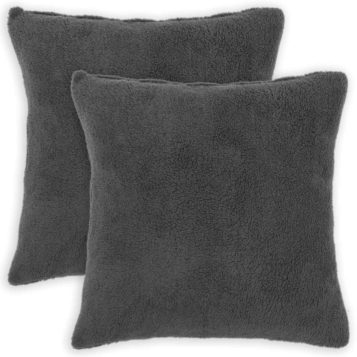 vidaXL Poszewka na poduszkę 2 pcs HEERLEN ciemnoszary 70 x 70 cm