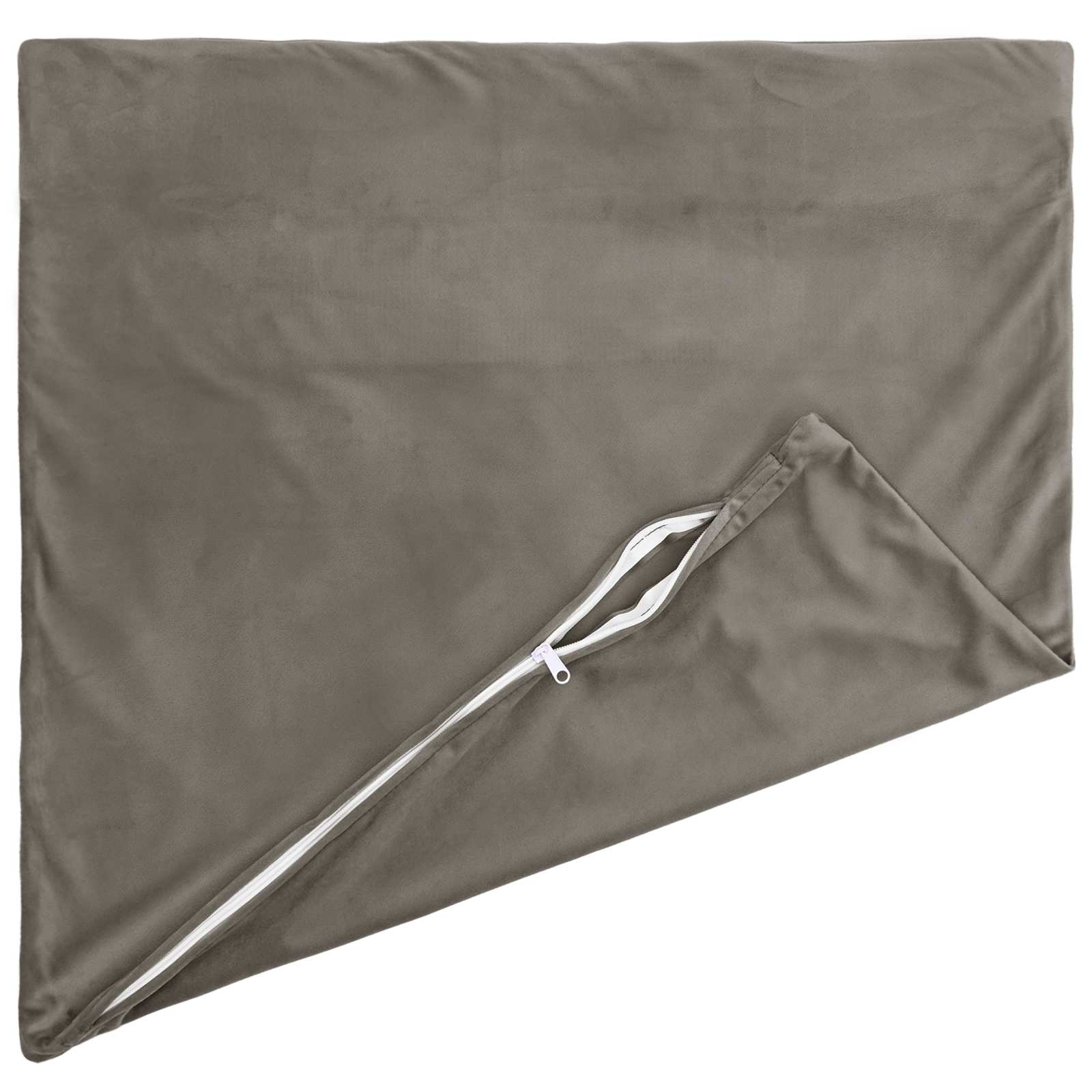 vidaXL Poszewka na poduszkę 6 pcs HEERLEN jasnoszary 80 x 80 cm Welur