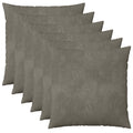 vidaXL Poszewka na poduszkę 6 pcs HEERLEN jasnoszary 80 x 80 cm Welur