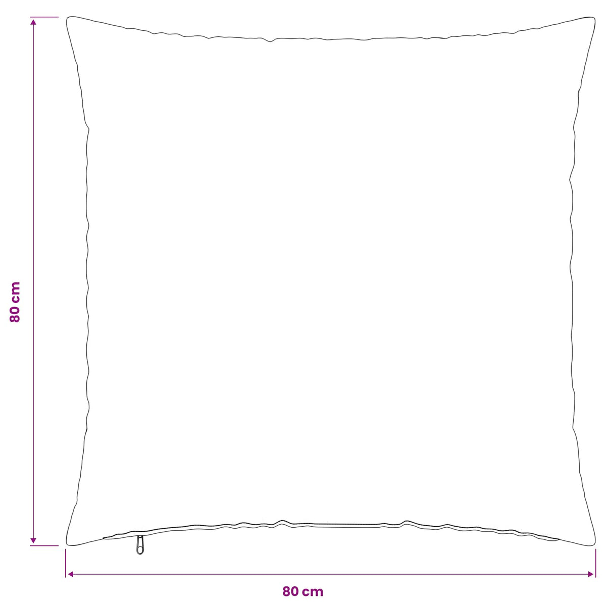 vidaXL Poszewka na poduszkę 2 pcs HEERLEN Ciemnozielony 80 x 80 cm